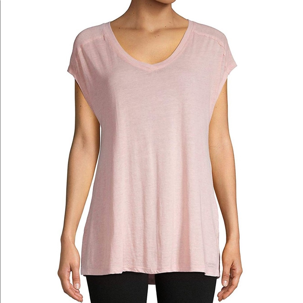 Calvin Klein Women's Performance Gathered-Back Top